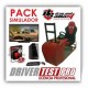 Pack ahorro - Cockpit DRIVE SEAT 403ST + Programa de simulación DRIVER TEST PRO + Ordenador + TV